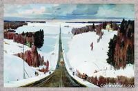Картина Г.Г. Нисского «Подмосковная зима»